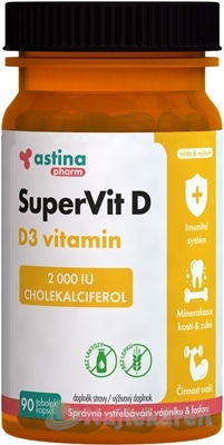 Astina Pharm SuperVit D3 vitamin 2000 IU 90 kapsúl