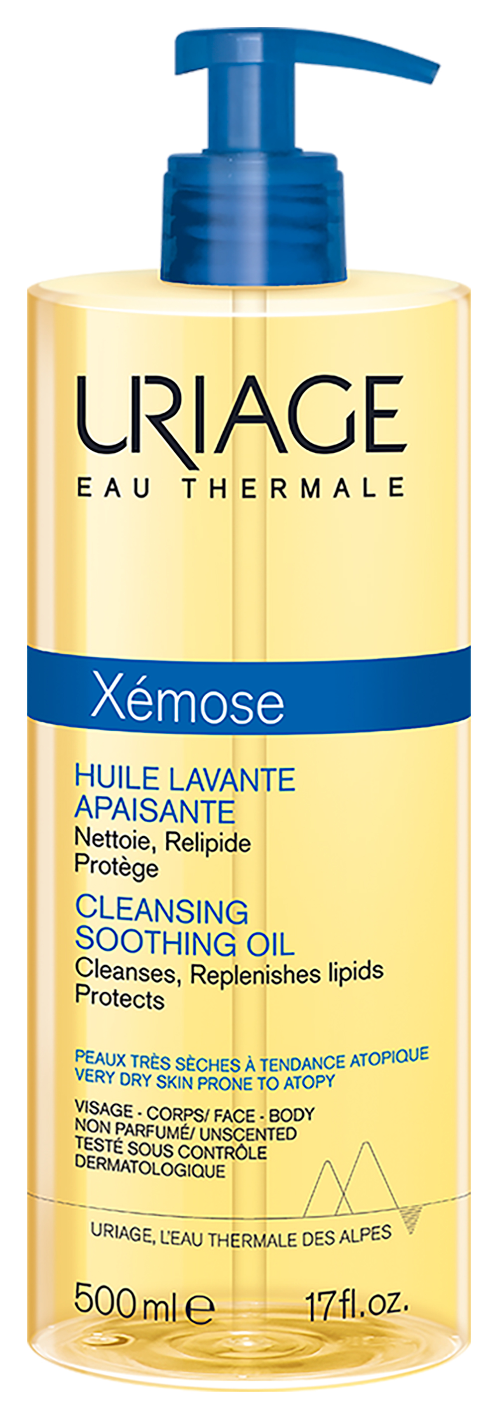 URIAGE Xémose HUILE upokojujúci čistiaci olej 500ml