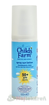 E-shop Childs Farms spray sun lotion SPF 50+ opaľovací sprej 100 ml