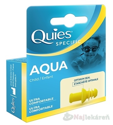 Quies AQUA Chrániče sluchu pre deti 1x2ks kúpite na Najlekaren.eu