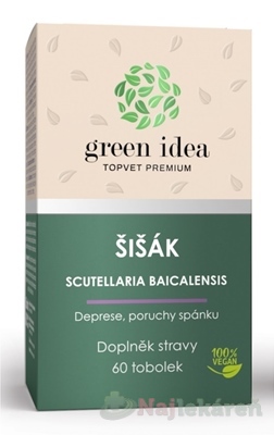 Green idea Šišak bajkalský bylinné kapsuly 60 kapsúl
