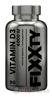 Fixxty Vitamín D3 4000 IU 90 kapsúl
