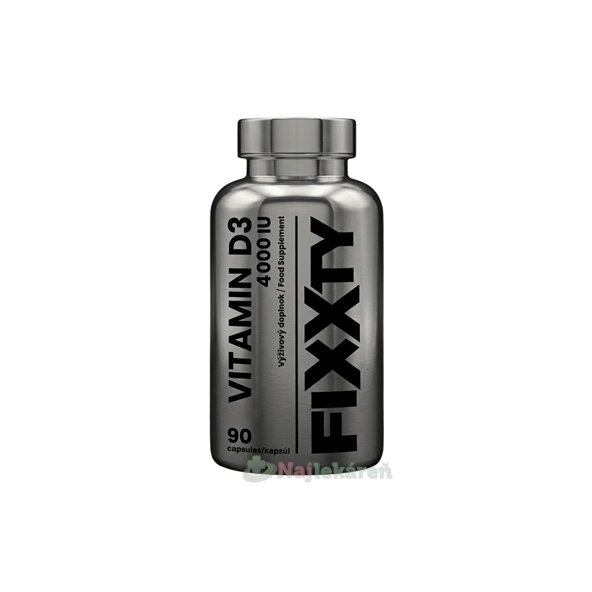 Fixxty Vitamín D3 4000 IU 90 kapsúl