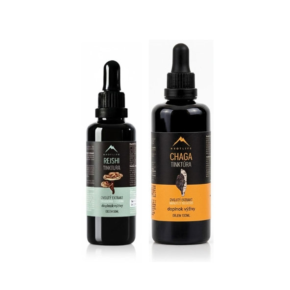 Hrotlife Jarný protokol na alergie Reishi + Chaga 150 ml
