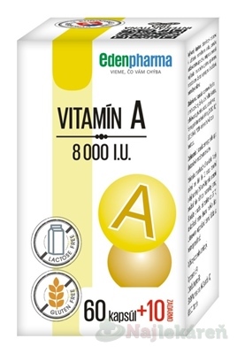 EDENPharma VITAMÍN A 8000 I.U. 70 kapsúl