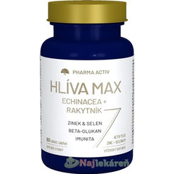 Pharma Activ HLIVA MAX Echinacea + Rakytník 60 kapsúl