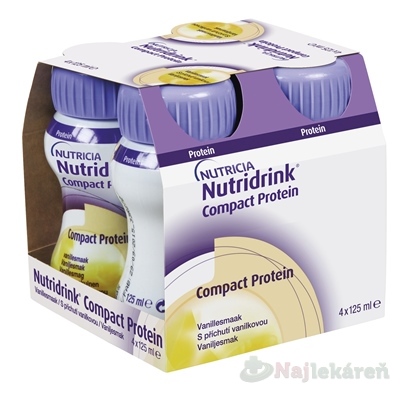 NUTRIDRINK Compact protein vanilka 4 x 125 ml kúpite na Najlekaren.eu