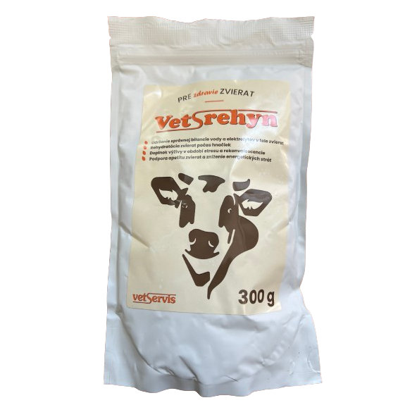 Vet rehyn pre správnu bilanciu vody a elektrolytov u hovädzieho dobytka 300g