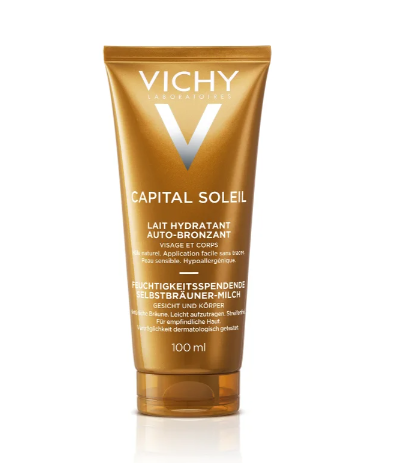 VICHY Capital Soleil Hydratačné samoopaľovacie mlieko na tvár a telo 100ml