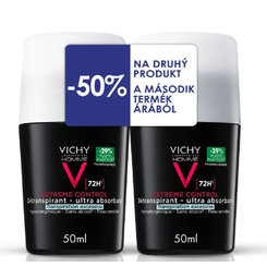 VICHY HOMME 72H Extreme Control 2x50ml
