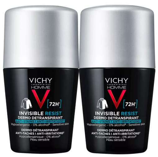 VICHY HOMME Invisible Resist 72H antiperspirant pre mužov 2x50ml