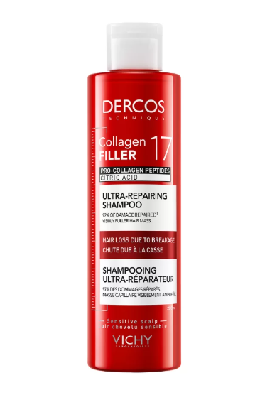 Vichy dercos collagen 17 filler ultra regeneračný šampón na vlasy 200 ml