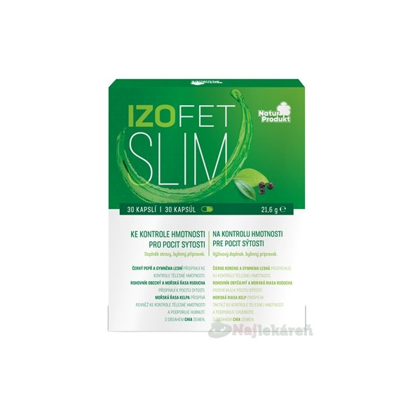 NaturProdukt IZOFET SLIM 30 kapsúl