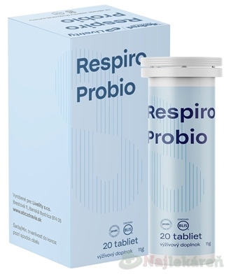 Medveď natural Respiro Probio 20 cmúľacích tabliet