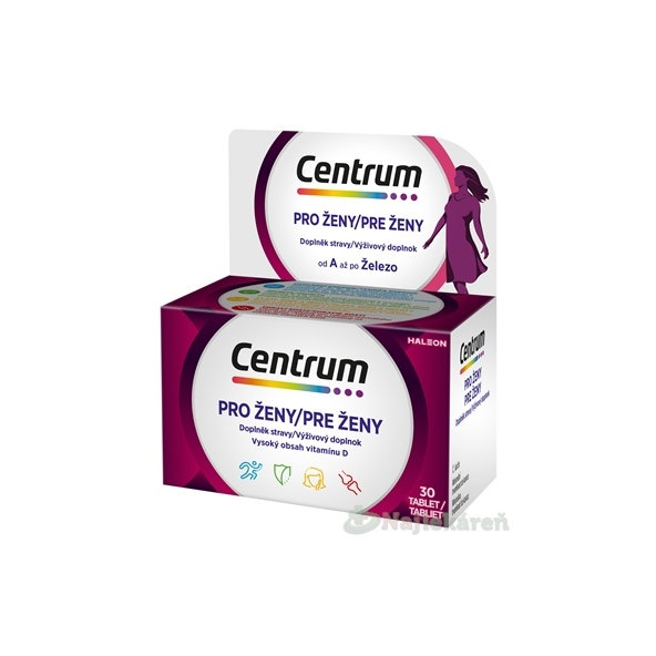 Centrum pre ženy multivitamín 30 tabliet
