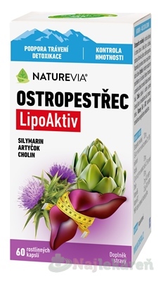 NATUREVIA Pestrec LipoAktiv 60 kapsúl