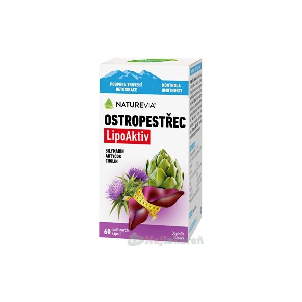 NATUREVIA Pestrec LipoAktiv 60 kapsúl