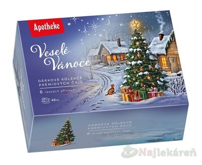 APOTHEKE Veselé Vianoce prémiové čaje 6 druhov kúpite na Najlekaren.eu