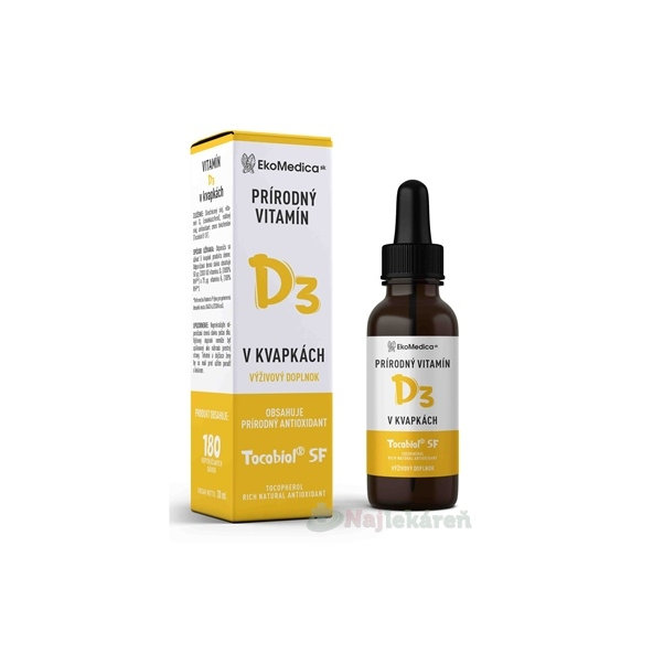 EkoMedica SK Prírodný Vitamín D3 sprej 30 ml