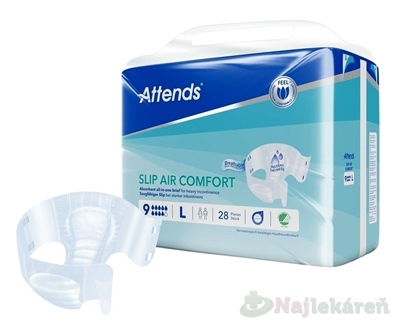 ATTENDS Slip Air Comfort 9 L plienkové nohavičky 28 ks