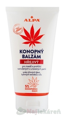 Alpa Konopný balzam hrejivý 150 ml