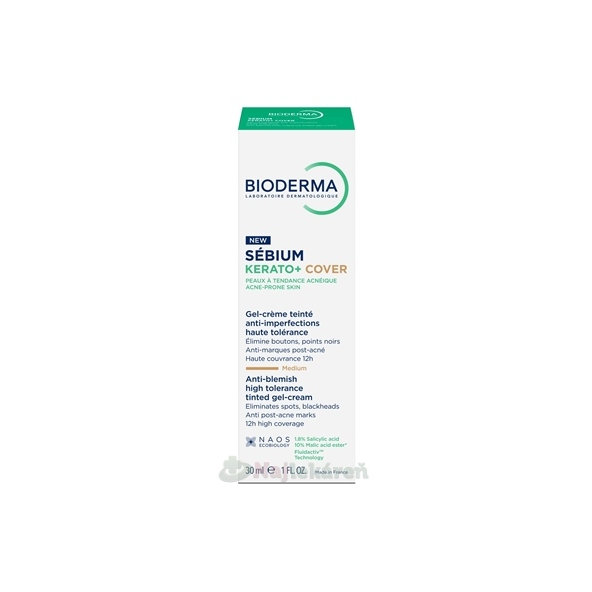 BIODERMA Sébium Kerato+ Cover tónovací gél-krém 30ml