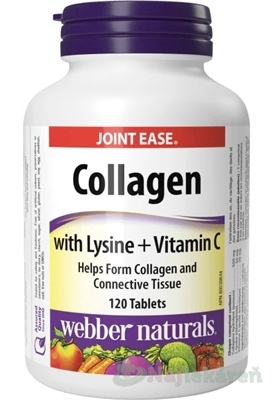 Webber Naturals Collagen Lyzín a Vitamín C 120 tabliet