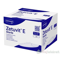 ZETUVIT E Sterile sterilný nasiakavý kompres 10x10 cm 25 ks
