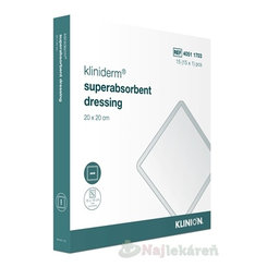 Kliniderm superabsorbent dressing krytie 20x20cm 15ks