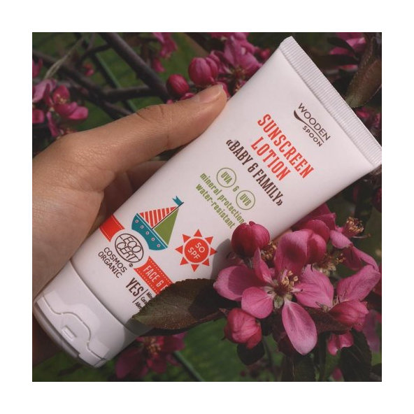 Opaľovacie telové mlieko Baby & Family SPF 50 WoodenSpoon 100ml