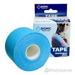 BIOMIC TAPE Kineziologická tejpovacia páska modrá 5 cm x 5 m