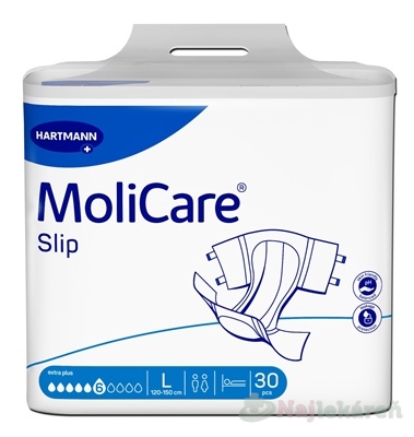 MoliCare Slip extra plus 6 kvapiek L 120 - 150 cm 30 ks