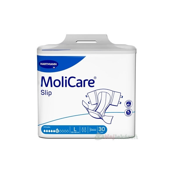 MoliCare Slip extra plus 6 kvapiek L 120 - 150 cm 30 ks