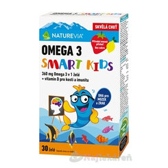 NATUREVIA Omega 3 Smart KIDS 30 želé tabliet
