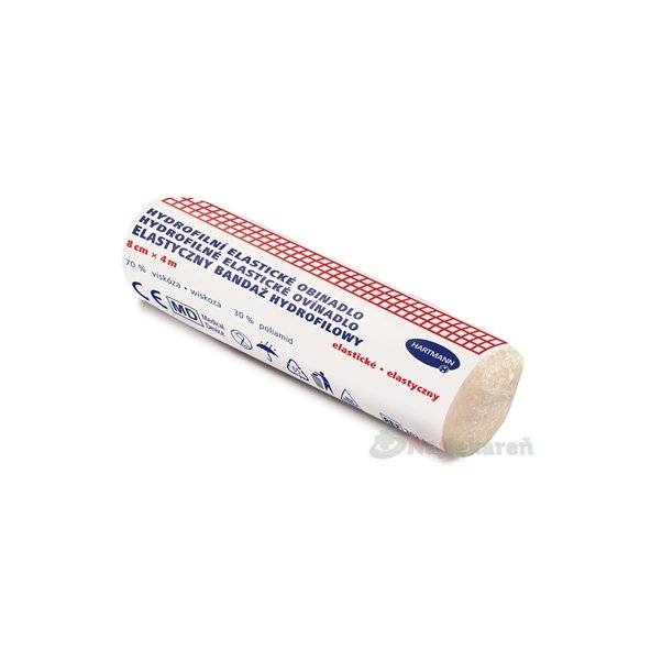 Ovínadlo hydrofilné elastické pletené nesterilné 8cmx4m 1 ks