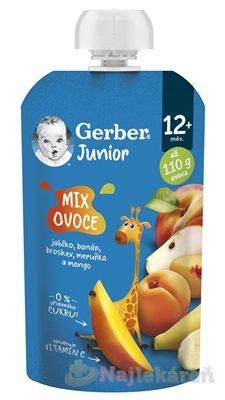 Gerber Junior Kapsička MIX OVOCIA 110g