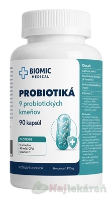 BIOMIC Probiotiká pre dospelých 90 kapsúl
