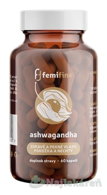 FemiFine Ashwagandha 60 kapsúl kúpite na Najlekaren.eu