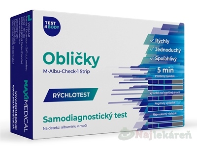 MAXIMEDICAL Rýchlotest Obličky samodiagnostický test z moču 1 set