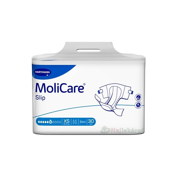 MoliCare Slip extra plus 6 kvapiek XS 40 - 70 cm 30 ks