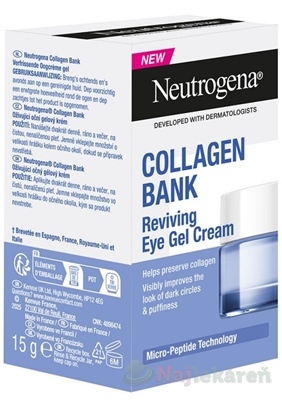 Neutrogena Collagen Bank očný gélový krém 15ml kúpite na Najlekaren.eu