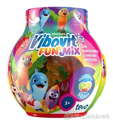 VIBOVIT+ FUN Mix želé multivitamíny pre deti 200 g