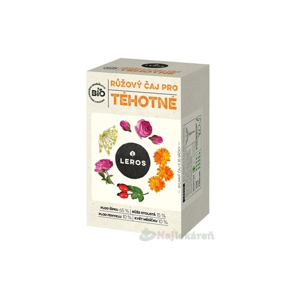 LEROS BIO RUŽOVÝ ČAJ PRE TEHOTNÉ