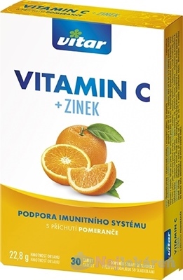 VITAR Vitamín C s príchuťou pomaranč 30tbl