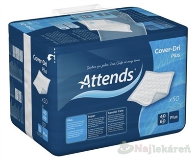 ATTENDS Cover-Dri Plus inkontinenčná podložka 40x60 cm 50 ks