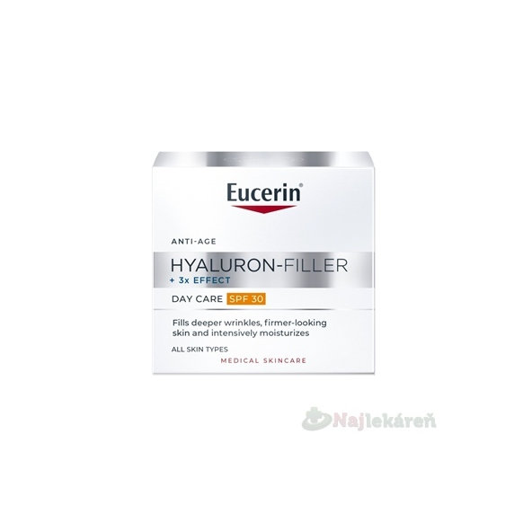 Eucerin HYALURON-FILLER+3xEFFECT Denný krém SPF30 anti-age 50 ml