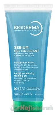 BIODERMA Sébium Gel moussant v tube 200ml kúpite na Najlekaren.eu