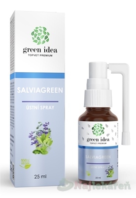 Topvet Green idea Salviagreen ústny spray 25 ml kúpite na Najlekaren.eu