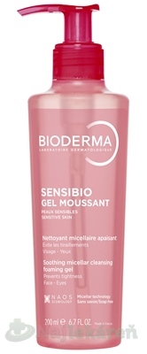 BIODERMA Sensibio Gel moussant čistiaci a odličovací gél 200 ml