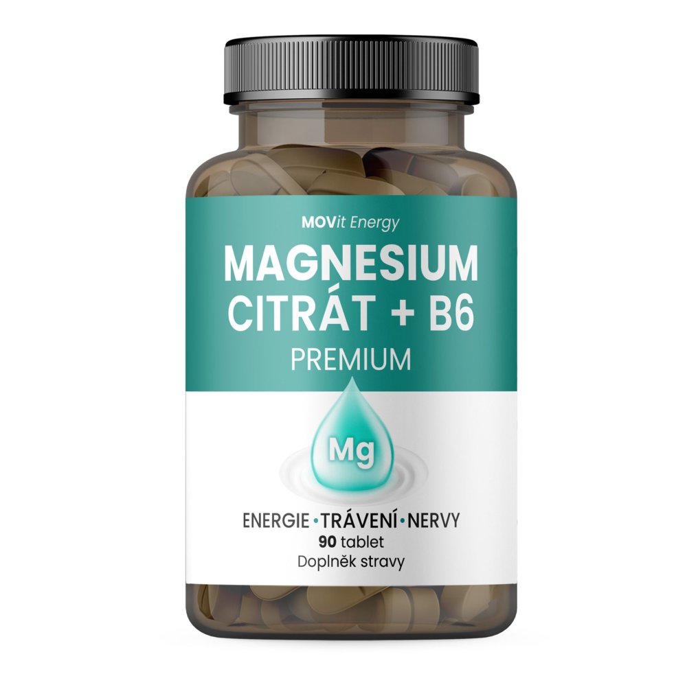 MOVit Energy Magnézium citrát 100 mg + B6 90 tabliet